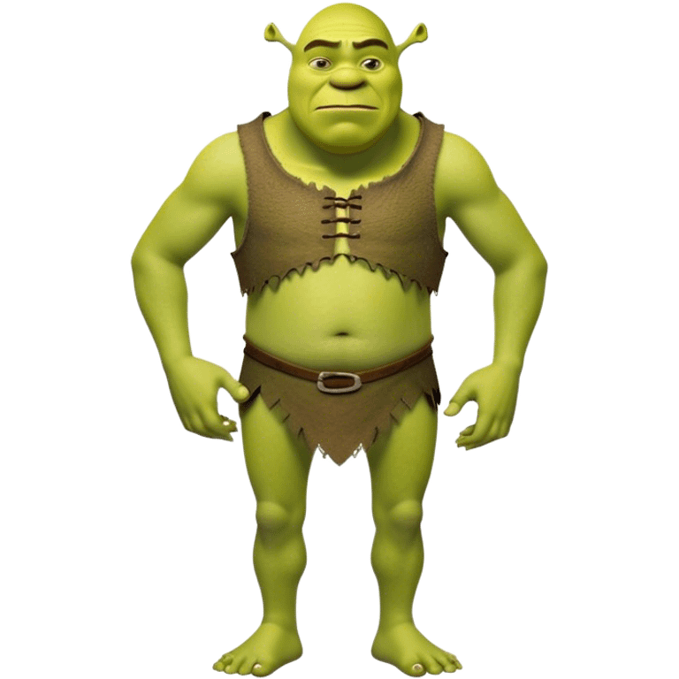 Very Thin Shrek fullbody emoji