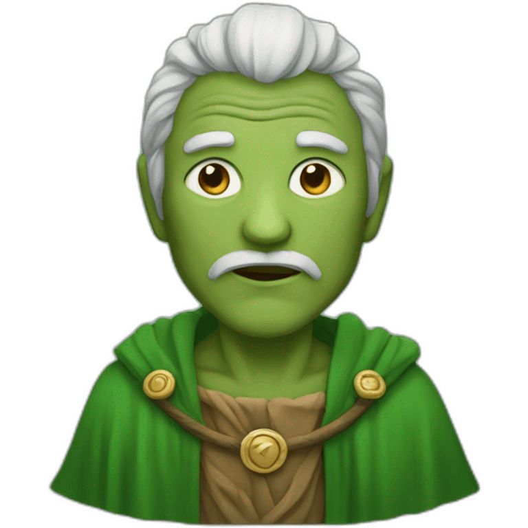 old human druid green robe emoji