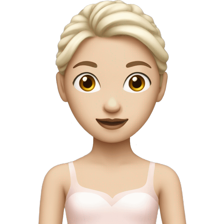 ballerina with white skin color  emoji