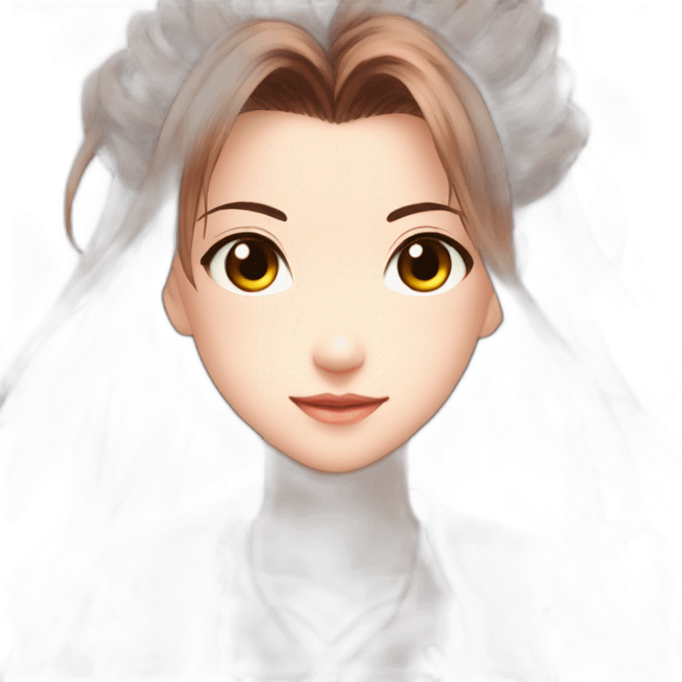 Aerith tied style manga color emoji