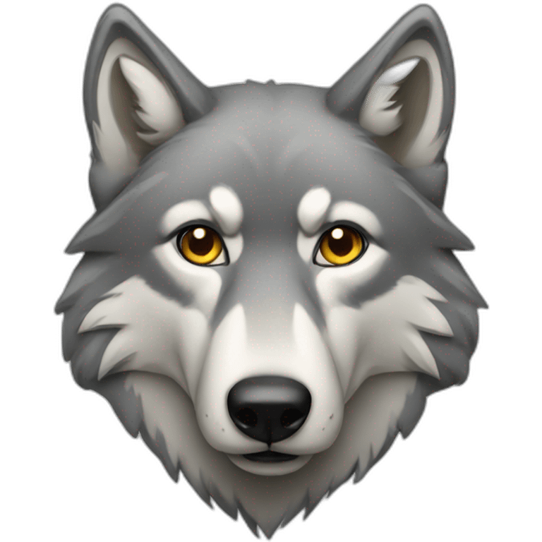 grey wolf emoji