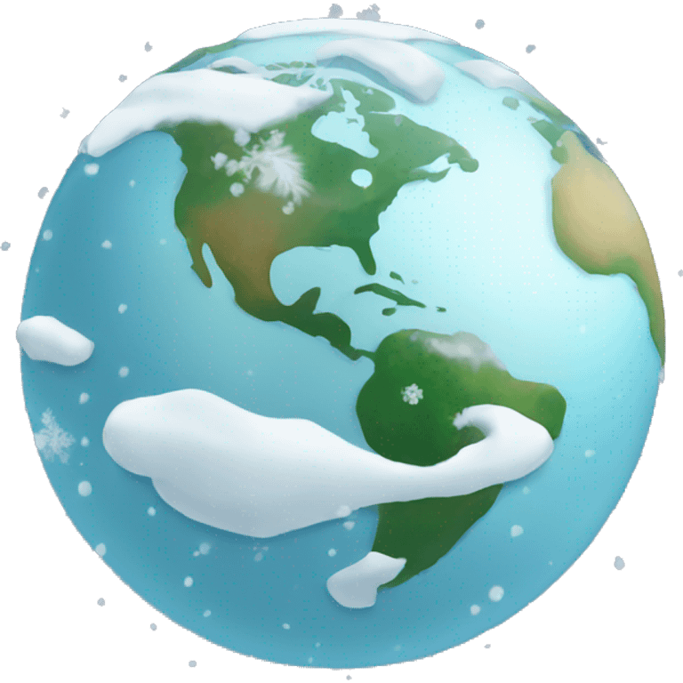 snowy globe emoji