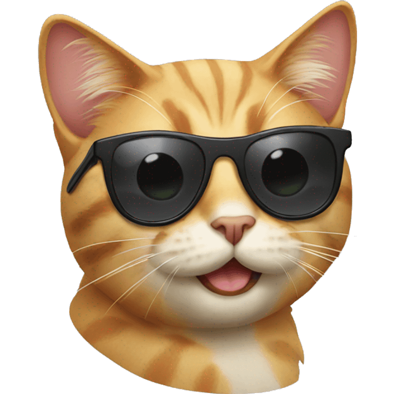 Cat with sunglasses emoji