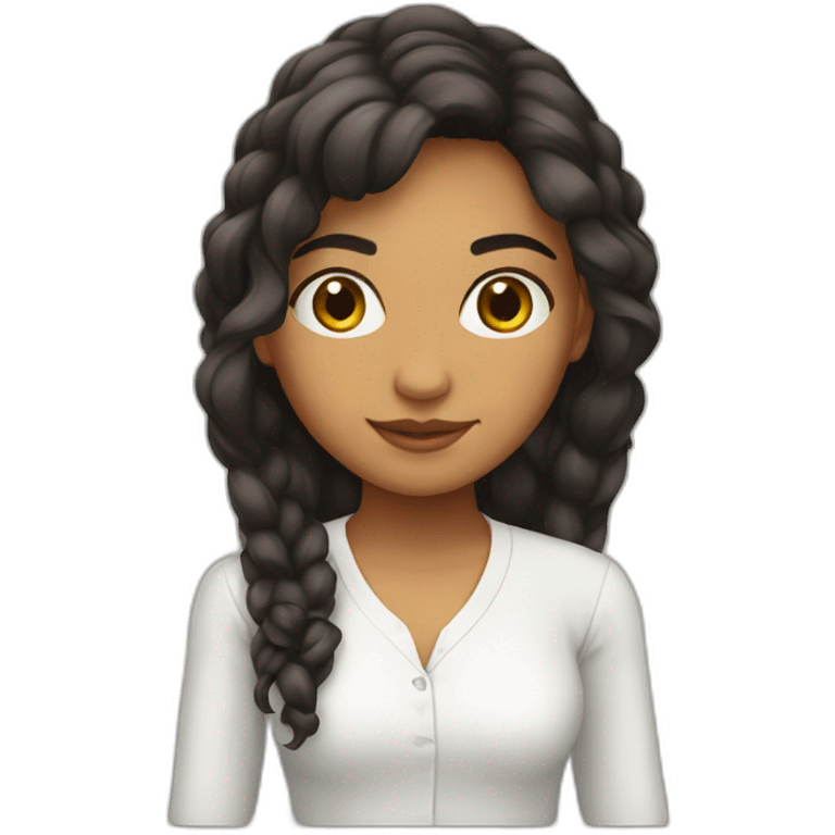 colombian girl hello emoji