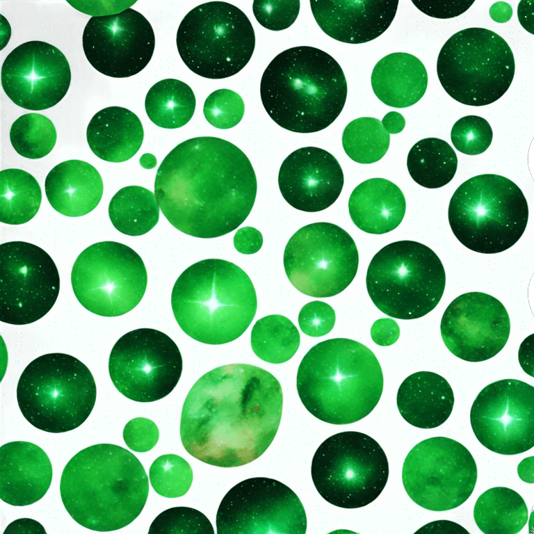 Green galaxy emoji