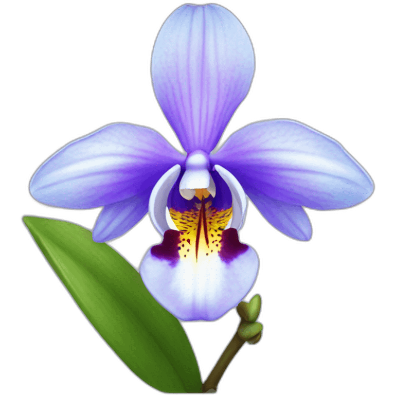 Orchidée bleu emoji