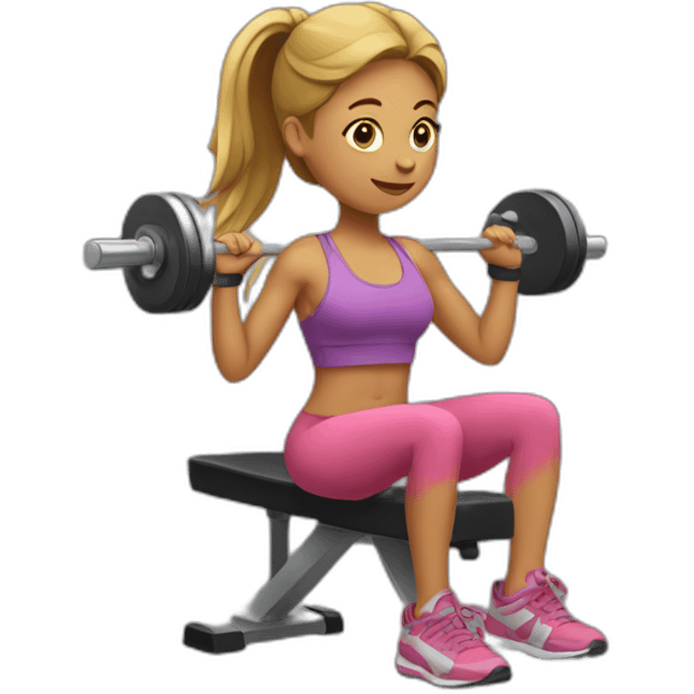 girl working out emoji