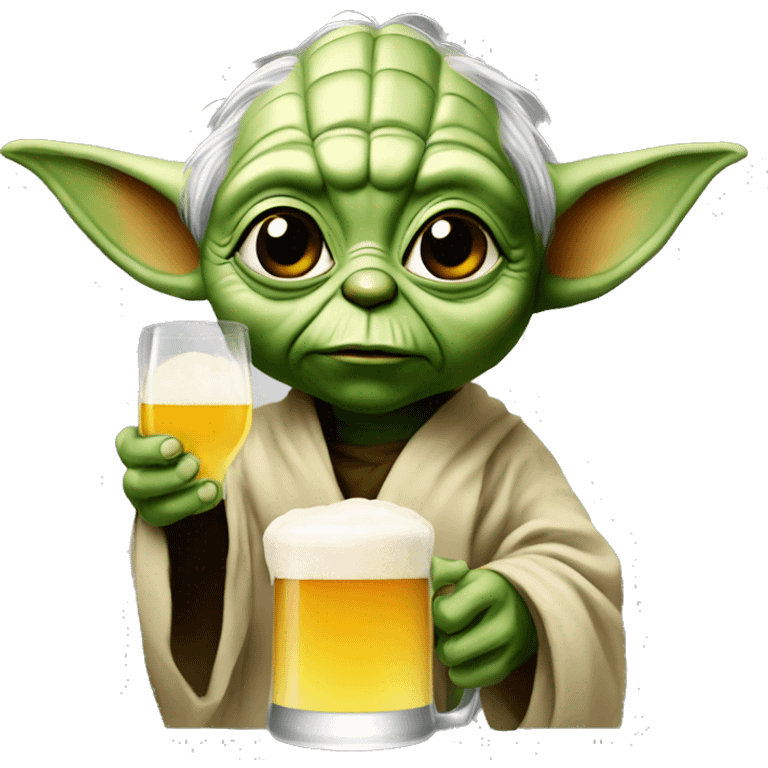 Yoda drink à beer  emoji