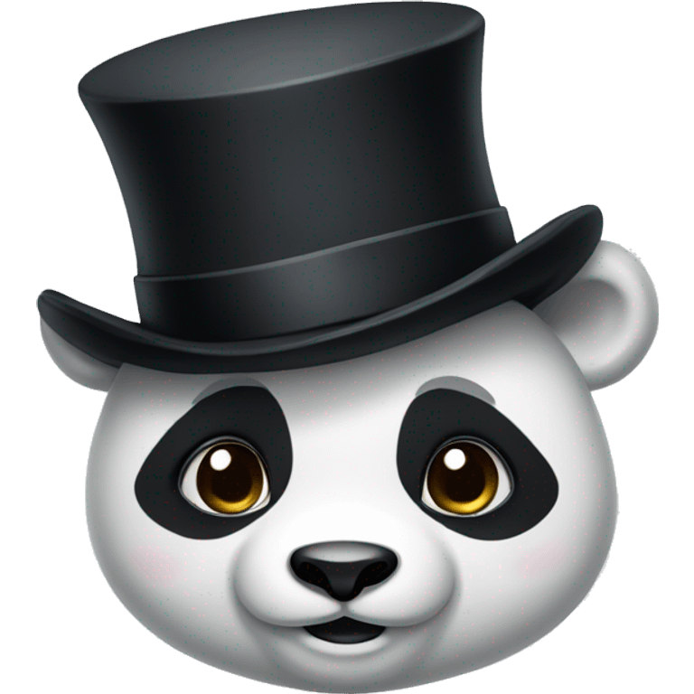 panda with tophat emoji