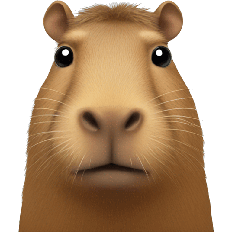 Capybara with a orange on the head emoji