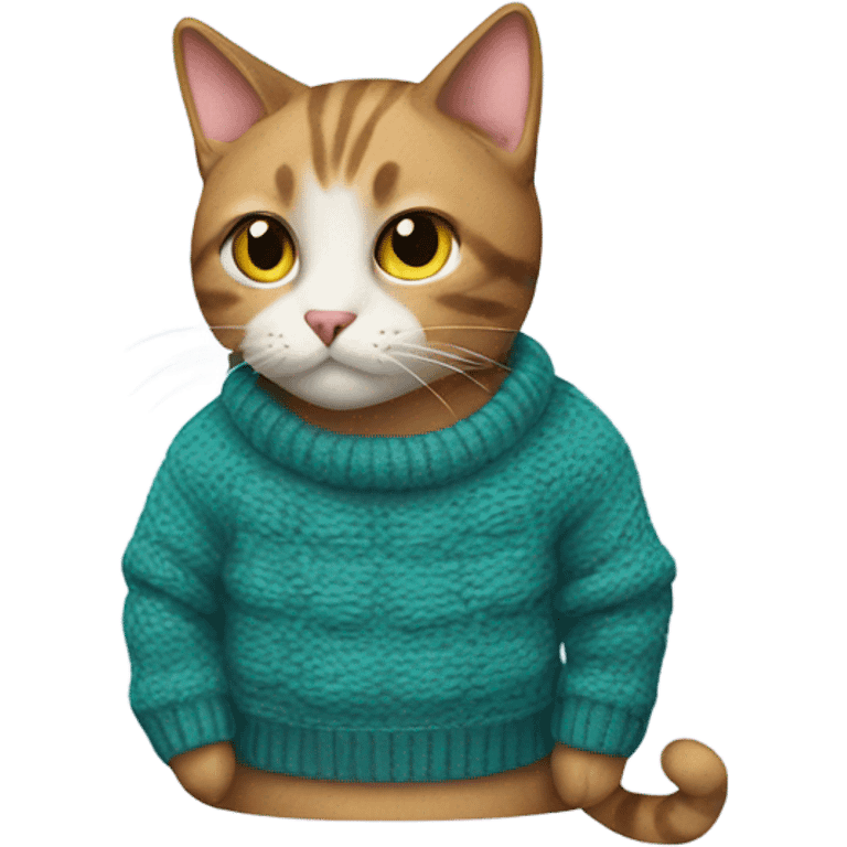 cat wearing a sweater  emoji