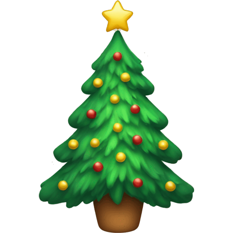 Cute Christmas tree emoji