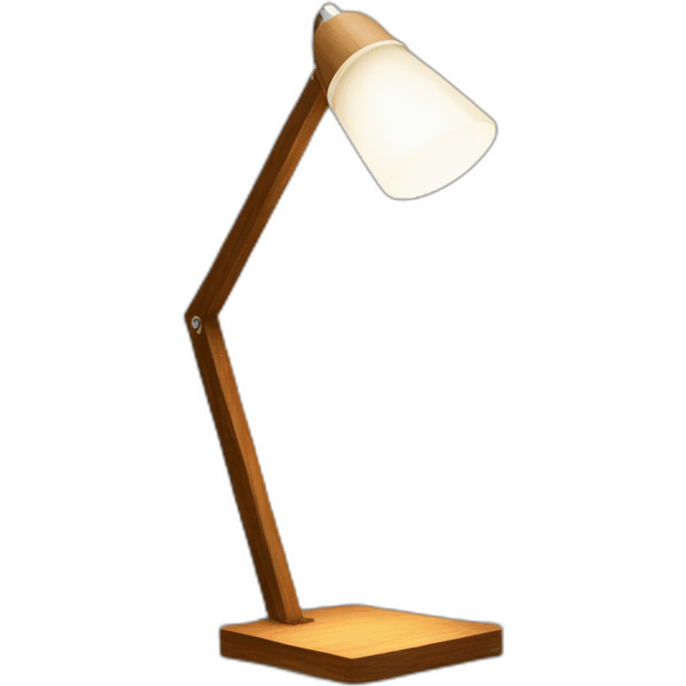 desk lamp modern wood emoji