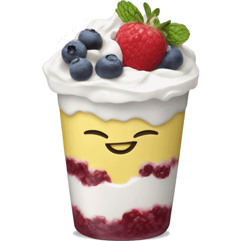 Yogurt parfait emoji