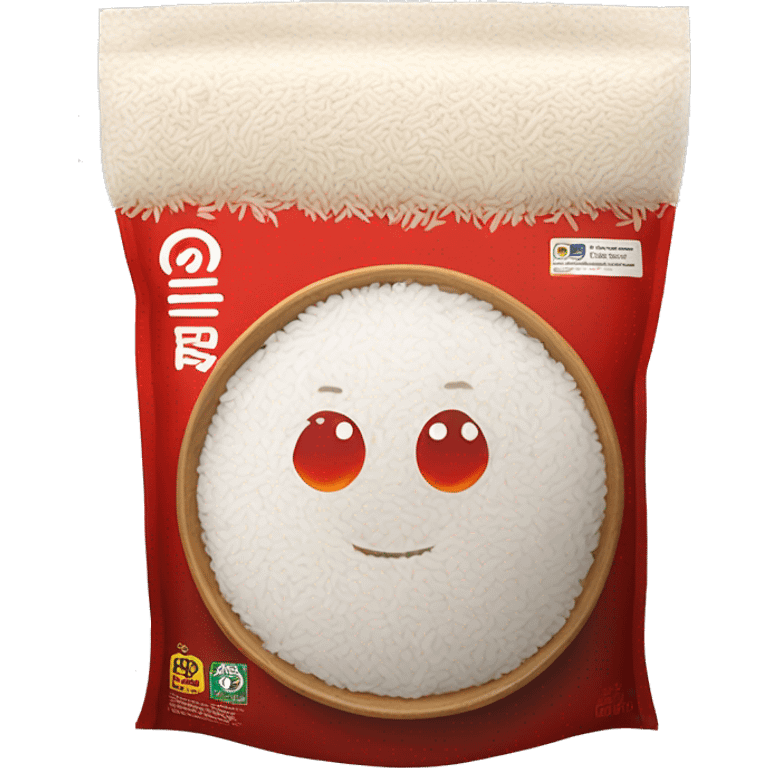 A bag of rice with a bowl of fluffy white rice in the center. The packaging is brown and white with red accents, featuring the bold 'Tastic' logo and promoting 'whiter and fluffier' long-grain parboiled rice. emoji