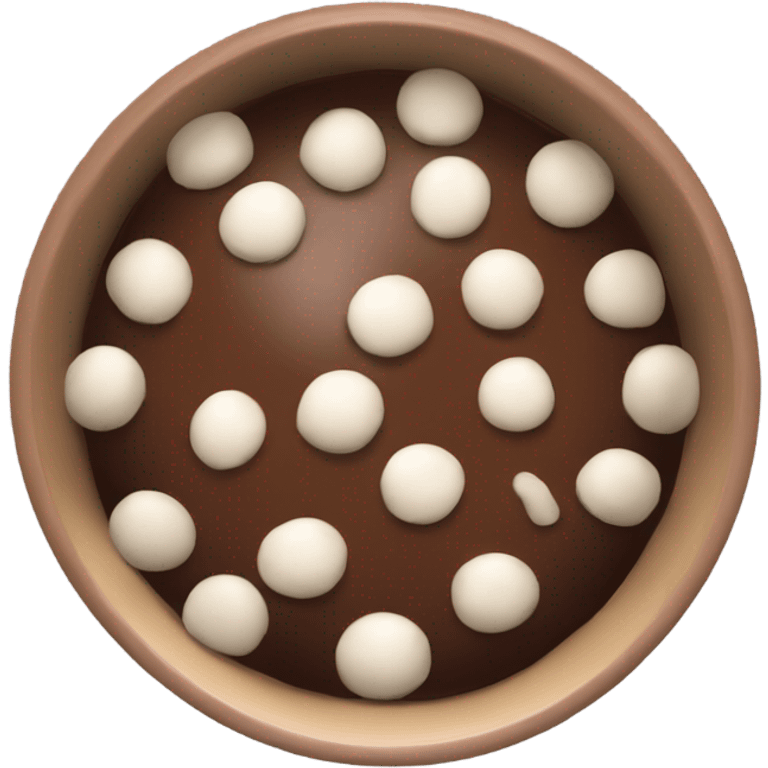 Bowl of chocolate chipits emoji