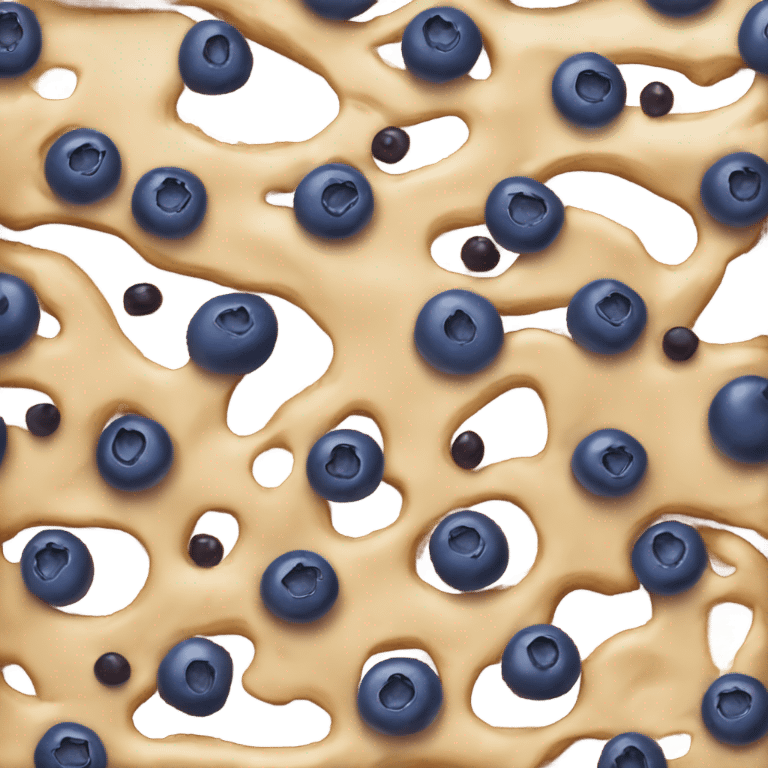 Blueberry cake  emoji