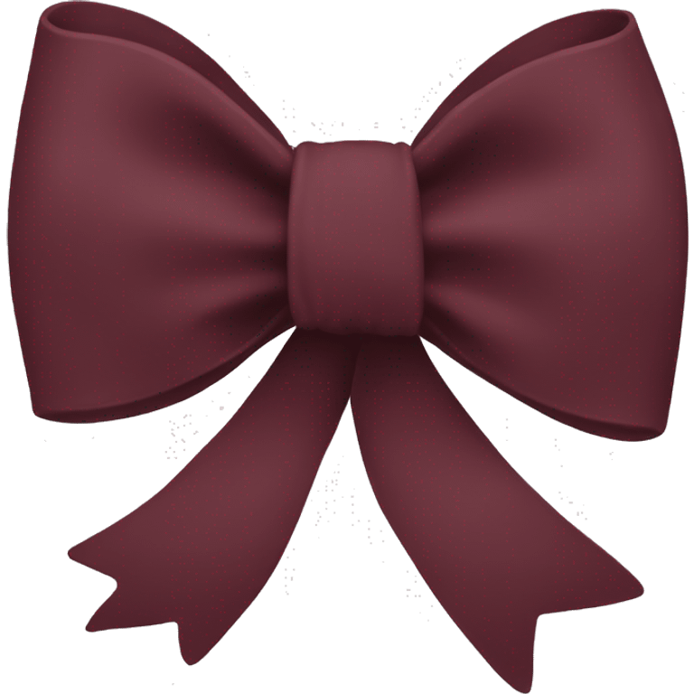 maroon bow with ou symbol  emoji