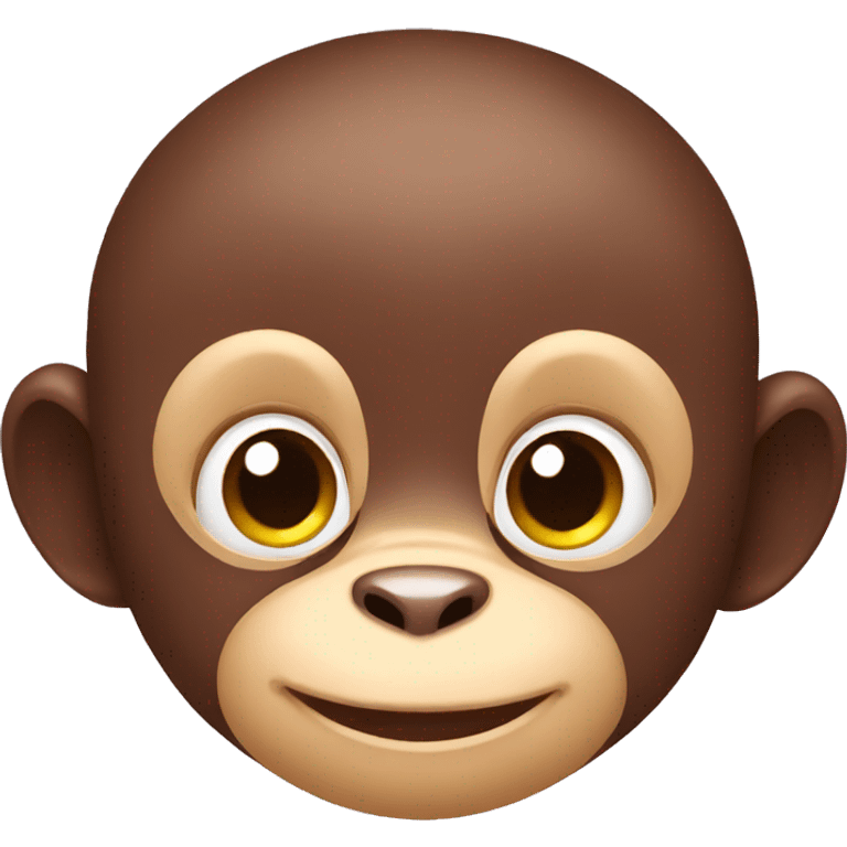  summer baby monkey head emoji