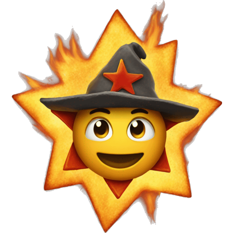 Star and fire combnation emoji