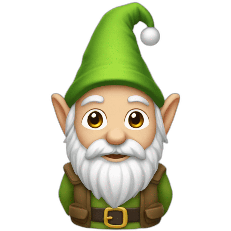 gnome christmas no eyes emoji