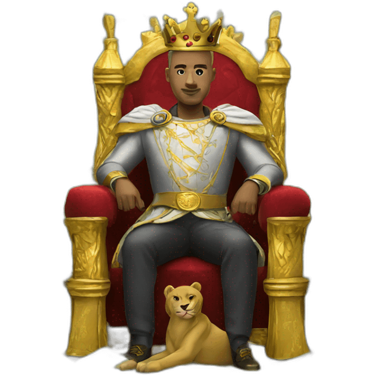 king sitting on money emoji