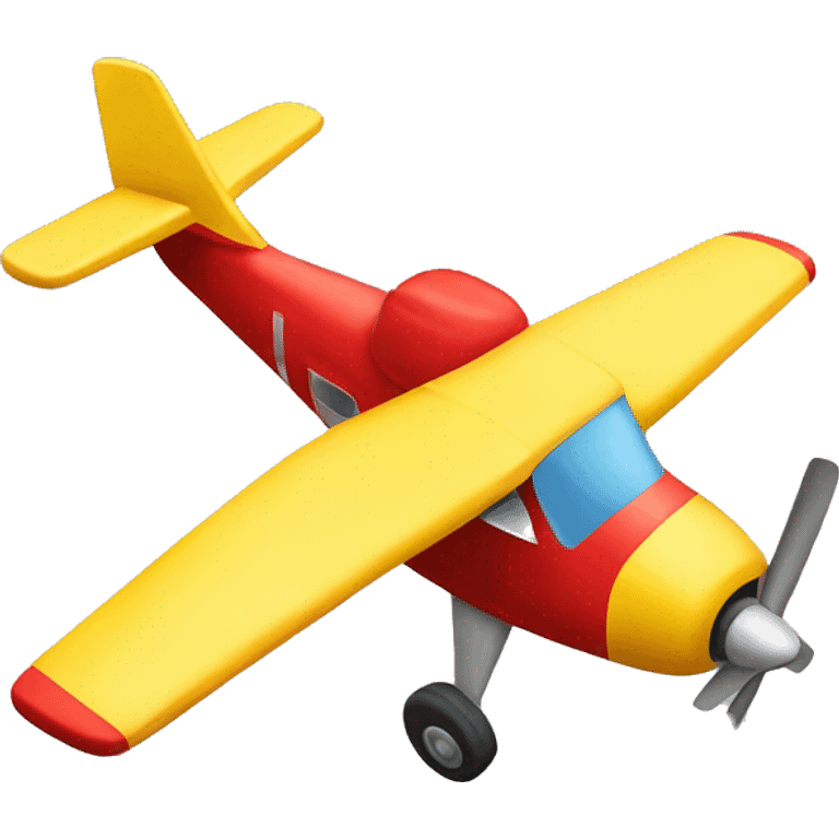 Red and yellow small plane emoji