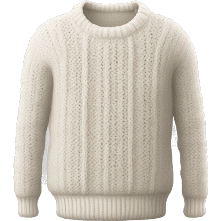 White knit sweater emoji