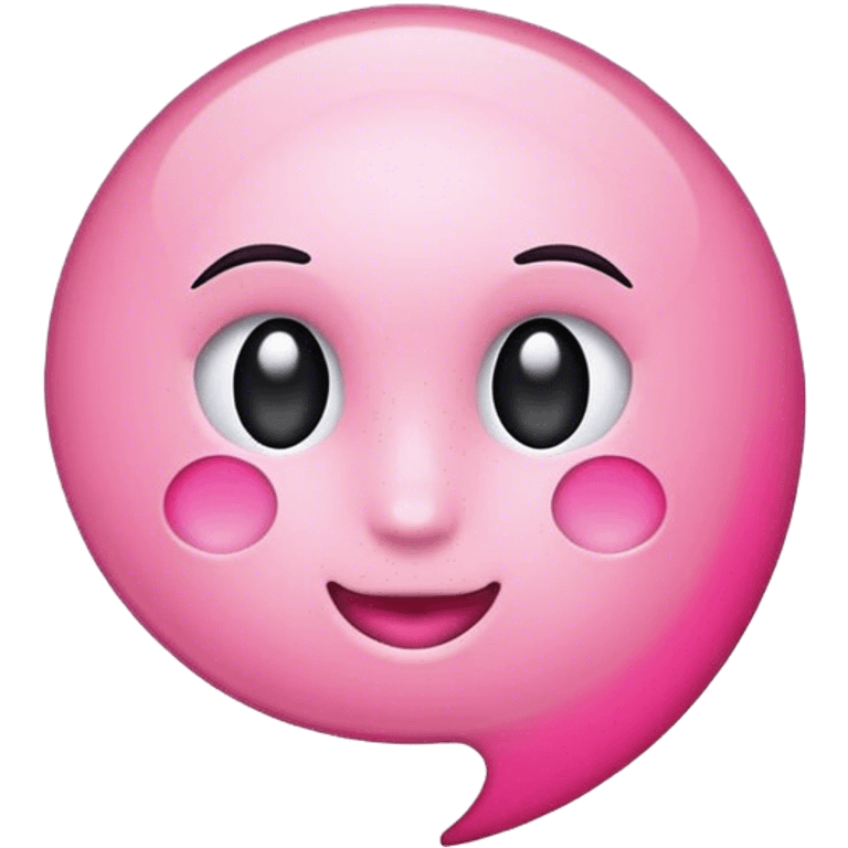 Pink correct mark emoji