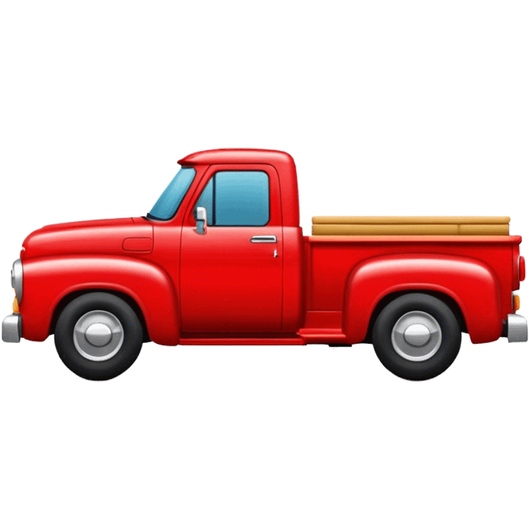 Red pickup truck emoji