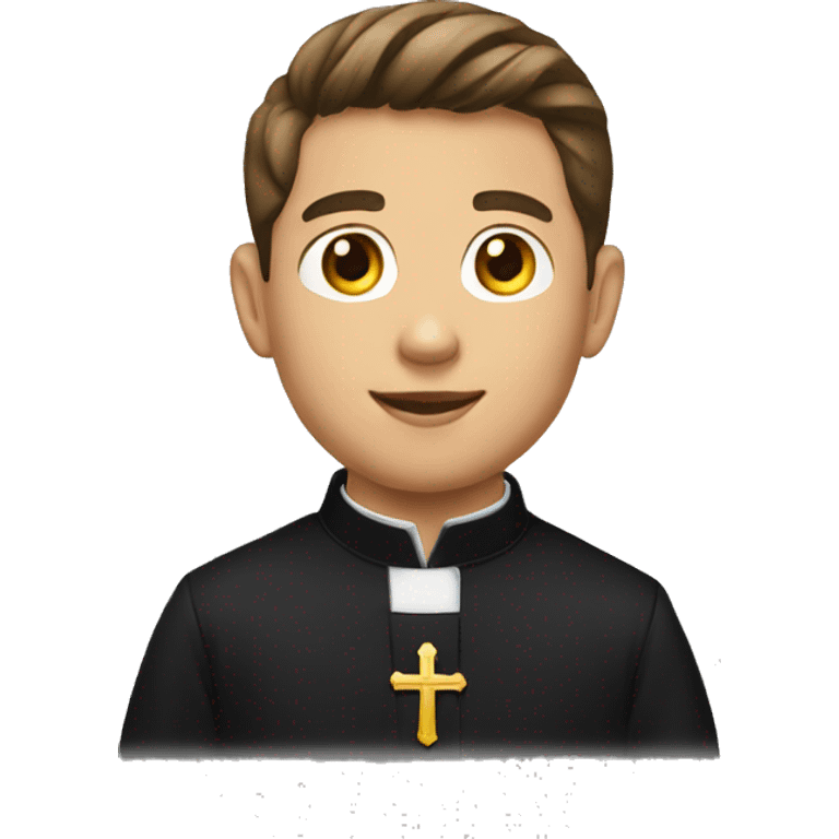 young catholic priest emoji