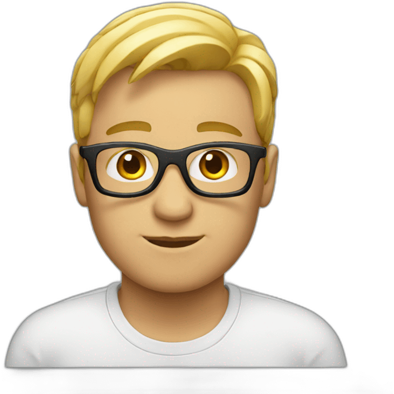 white tech nerd emoji