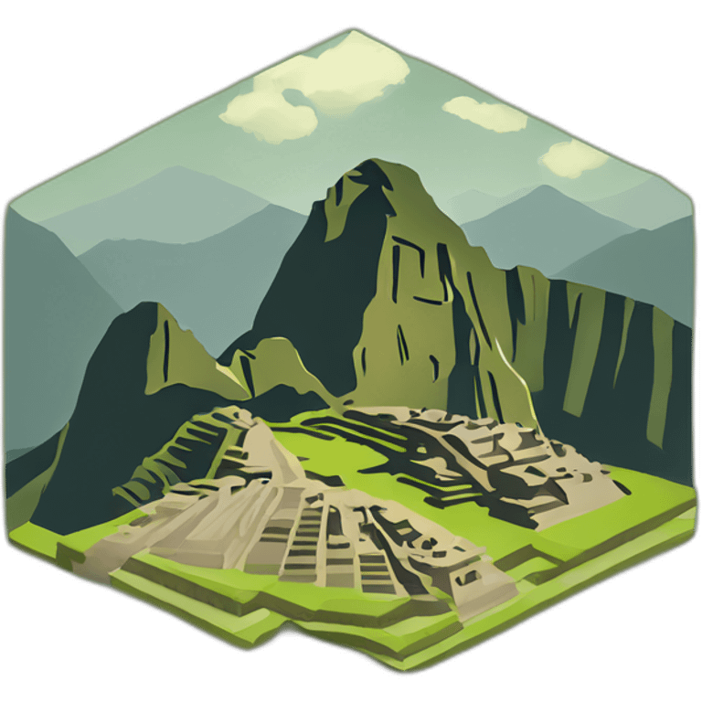 Machu Picchu mountain emoji