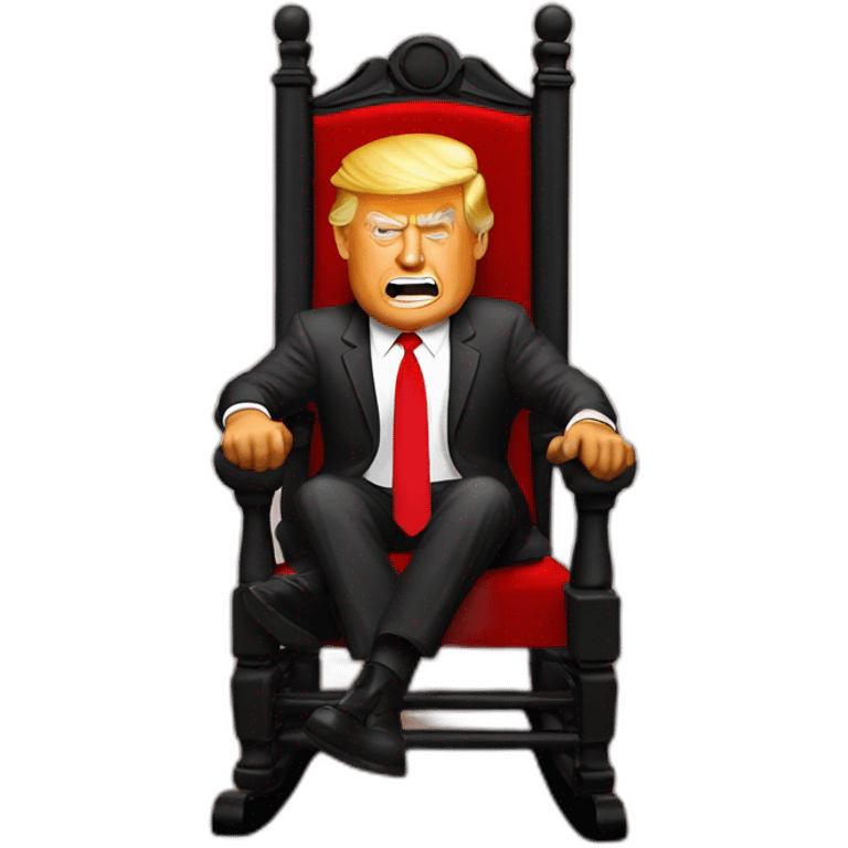 trump on a rocker emoji