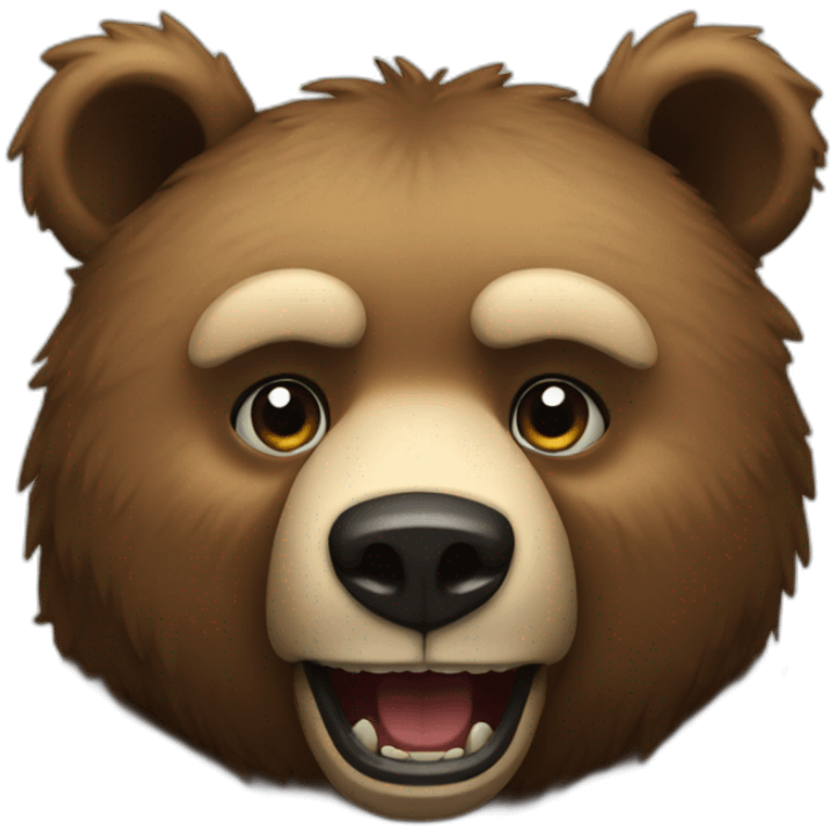 Killer bear emoji