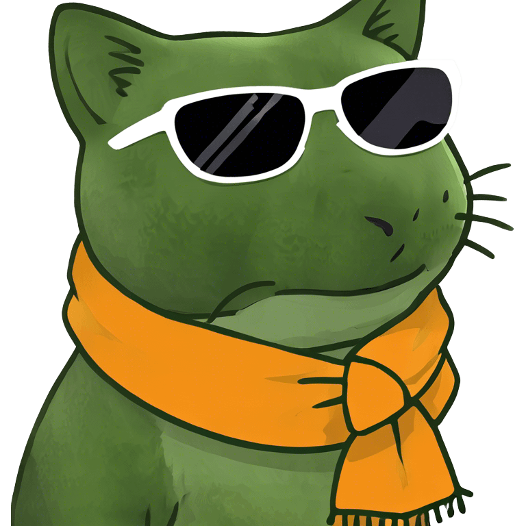 Cat with sunglasses emoji