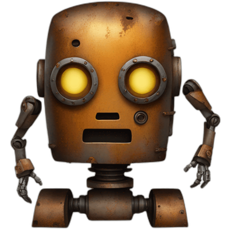 Rusted robot emoji