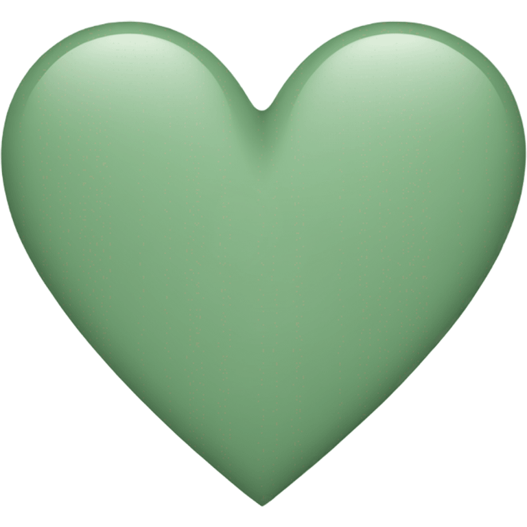 Sage green heart emoji