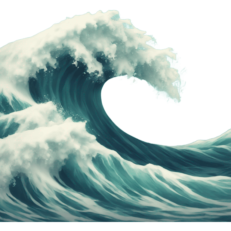 Sea waves emoji