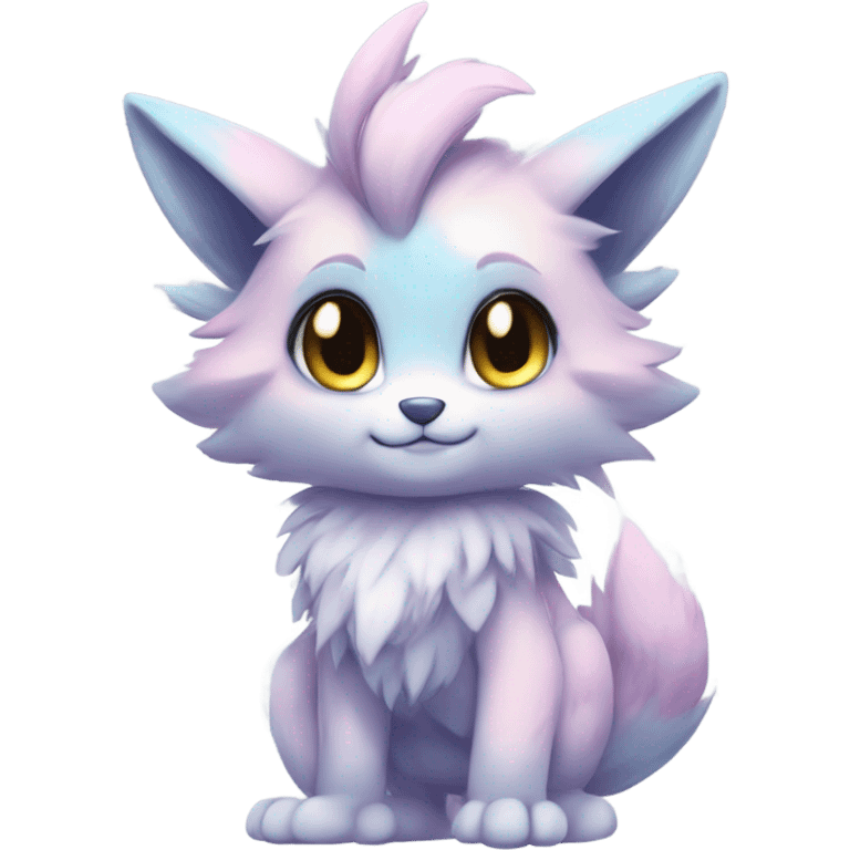 Anthro-Pastel-Fur-Sona-Chibi-Shiny-Fakémon full body emoji