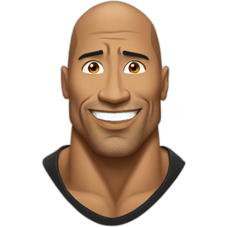 the rock sus emoji