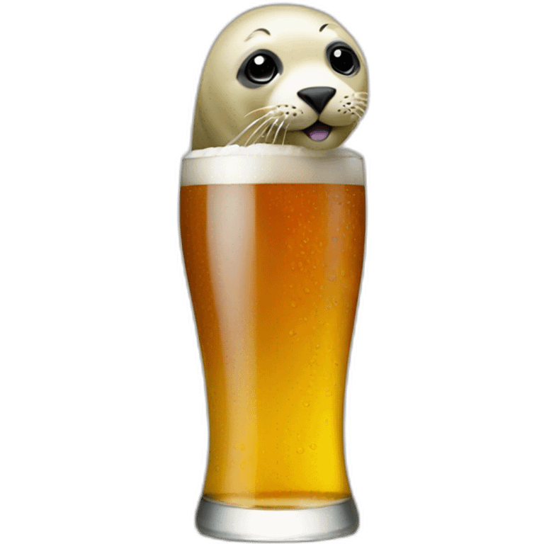 seal beer emoji