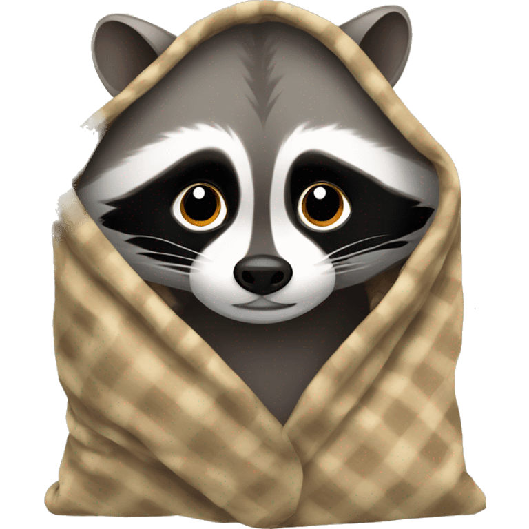 RACCOON IN A BLANKET emoji