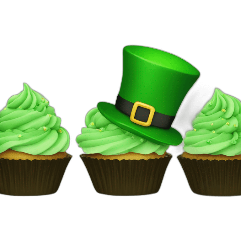 happy st patrick day cupcake emoji