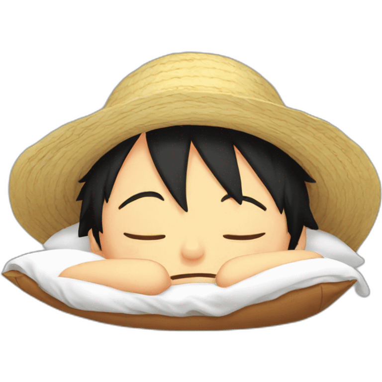 luffy sleeping emoji