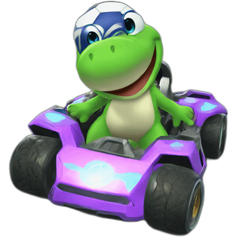 Yoshi in rocket league emoji