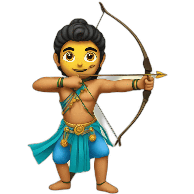 Shree rama chandra with arrow and bow emoji