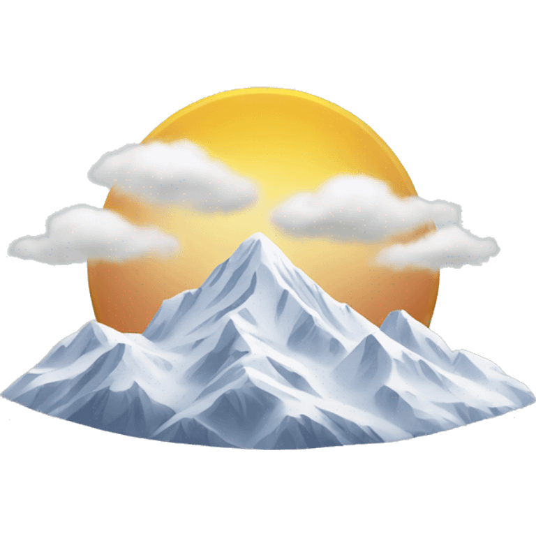 Snowy mountain emoji