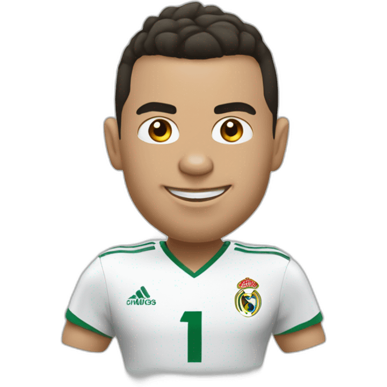 Ronaldo avec une tête de chèvre emoji