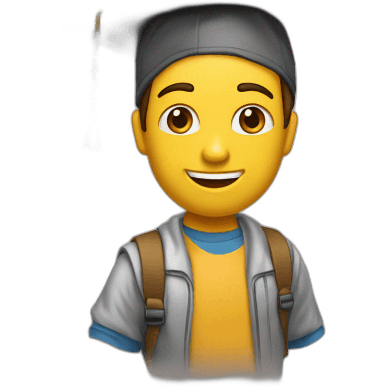 en camino a lograr metas de estudiante emoji